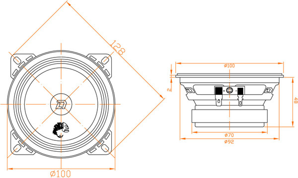 Изображение товара Среднечастотная АС DL Audio Piranha 100 V.2