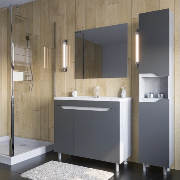 Изображение товара Шкаф-пенал для ванной Axus Фламини 35