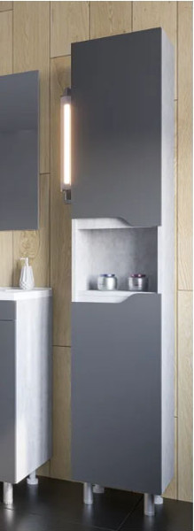 Изображение товара Шкаф-пенал для ванной Axus Фламини 35