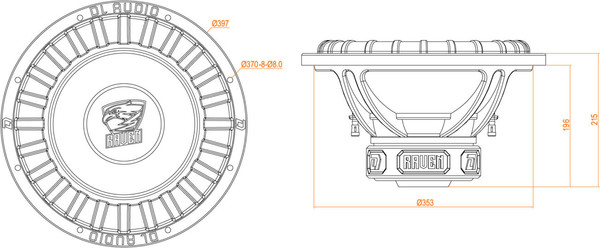 Изображение товара Головка сабвуфера DL Audio Raven 15 V.2