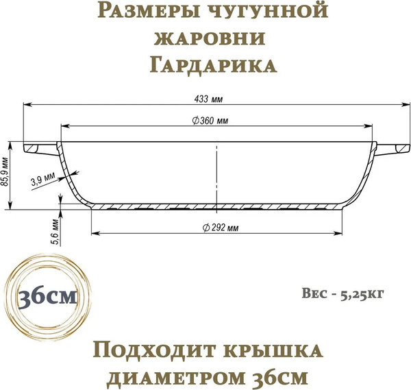 Изображение товара Жаровня Гардарика 1836