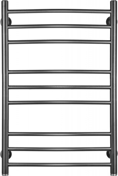 Изображение товара Полотенцесушитель водяной Ростела Свирель D 50x80/9 1" (Ral 9005, нижнее подключение)