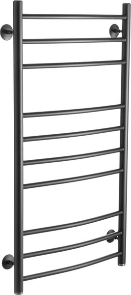 Изображение товара Полотенцесушитель водяной Ростела Свирель D 50x100/10 1" (Ral 9005, нижнее подключение)