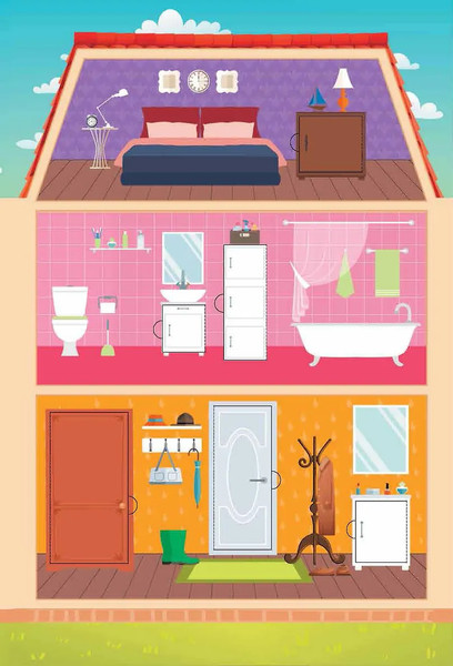 Изображение товара Развивающая книга АСТ Кукольный домик, твердая обложка (Дмитриева Валентина)