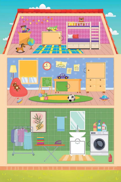 Изображение товара Развивающая книга АСТ Кукольный домик, твердая обложка (Дмитриева Валентина)