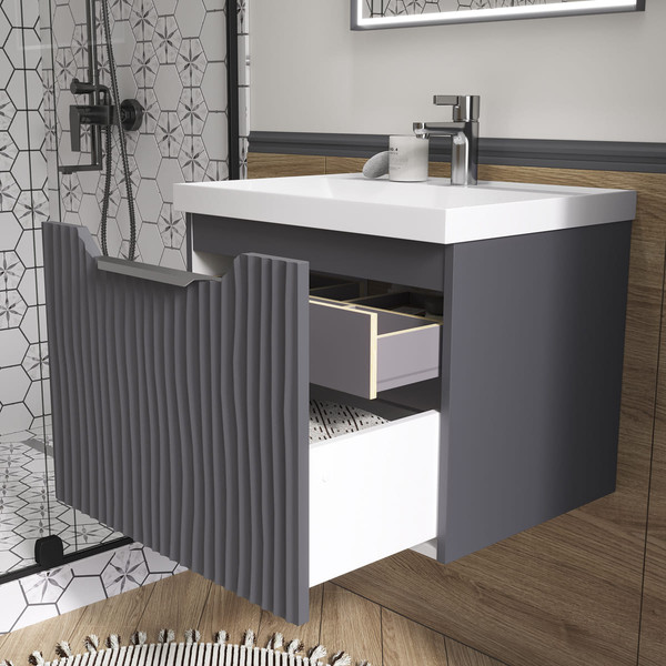 Изображение товара Тумба под умывальник EQUIL Mirage 60.1Y / tpMIRAGE60.1Y-07 (подвесная)