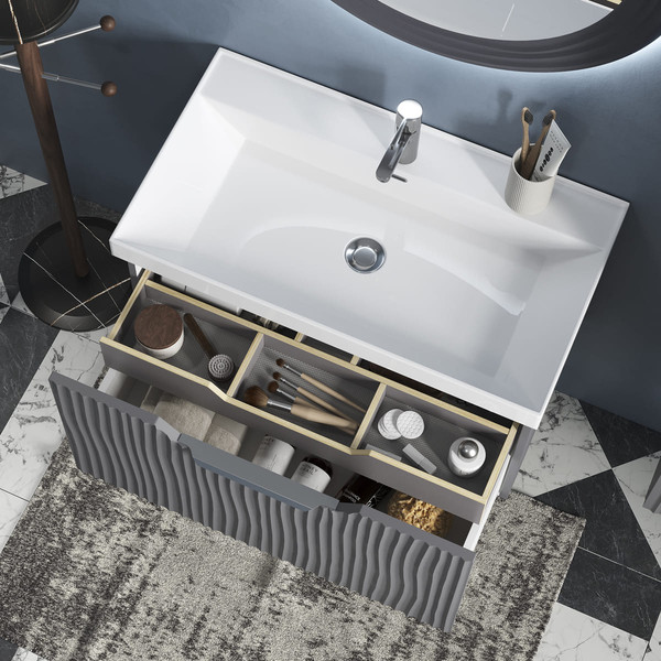 Изображение товара Тумба под умывальник EQUIL Mirage 80.1Y / tpMIRAGE80.1Y-07 (подвесная)