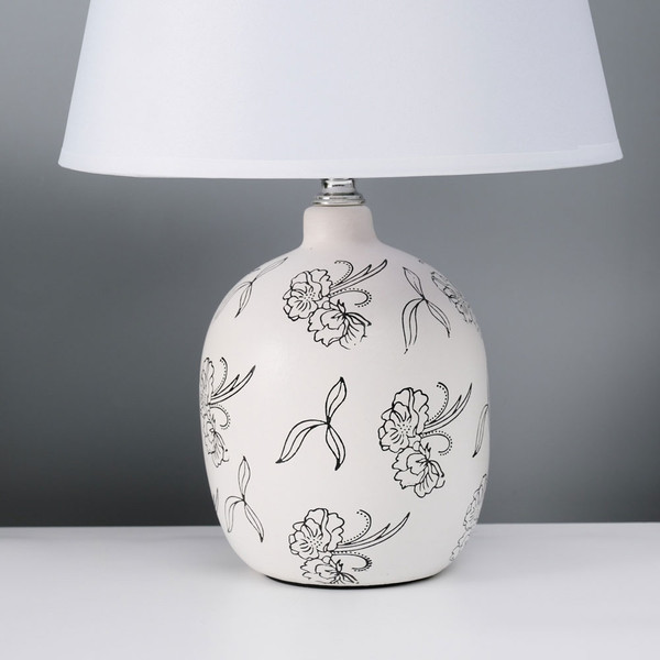 Изображение товара Прикроватная лампа Risalux Фиори 10337303 (белый/черный)