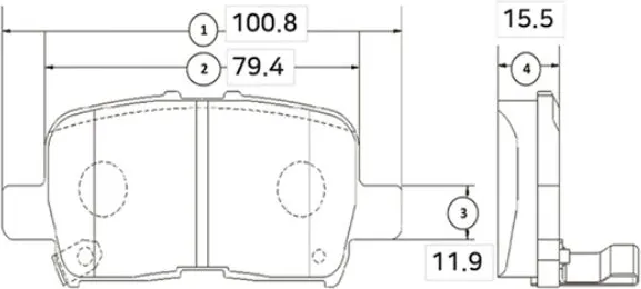 Изображение товара Тормозные колодки CTR GK0332