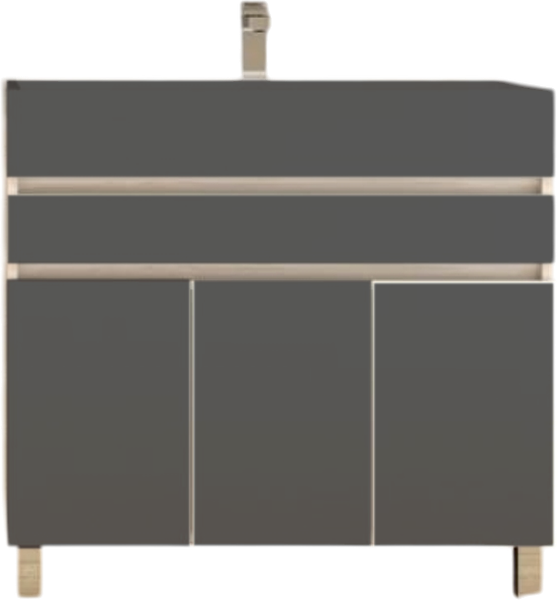 Изображение товара Тумба под умывальник Style Line Берген 120 (1 ящик, графит софт)