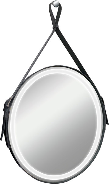 Изображение товара Зеркало Toppus Velvet 51 / 2911.008 (с подсветкой, датчиком на движение, черная кожа)