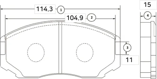 Изображение товара Тормозные колодки CTR GK0571