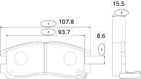 Изображение товара Тормозные колодки CTR GK0574