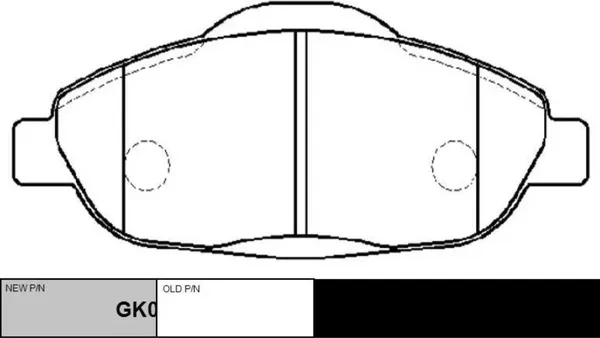Изображение товара Тормозные колодки CTR GK0908