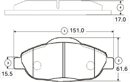 Изображение товара Тормозные колодки CTR GK0908