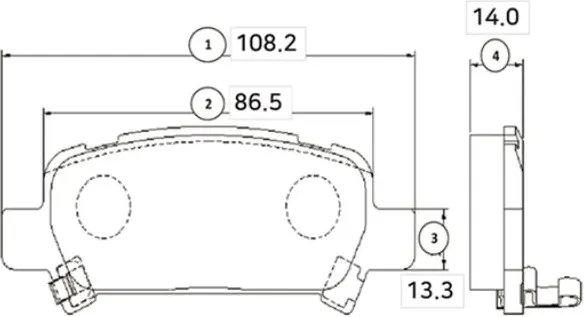 Изображение товара Тормозные колодки CTR GK0990