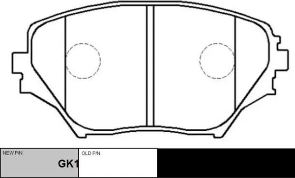 Изображение товара Тормозные колодки CTR GK1026