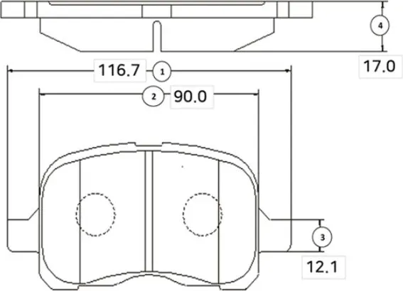Изображение товара Тормозные колодки CTR GK1032