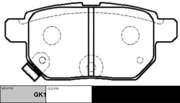 Изображение товара Тормозные колодки CTR GK1066