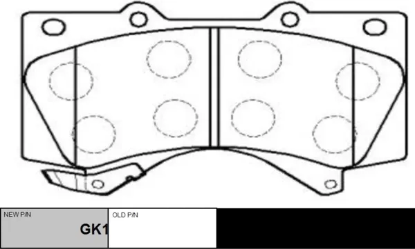 Изображение товара Тормозные колодки CTR GK1075