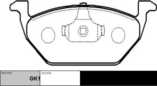 Изображение товара Тормозные колодки CTR GK1231