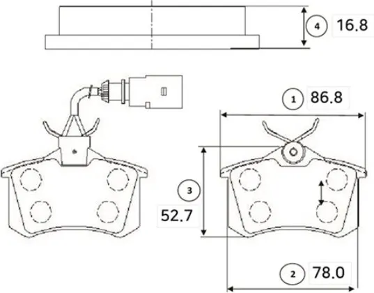 Изображение товара Тормозные колодки CTR GK1239
