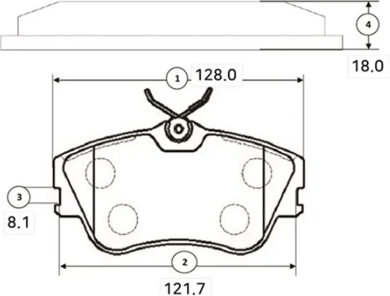 Изображение товара Тормозные колодки CTR GK1245