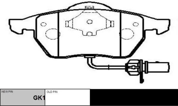 Изображение товара Тормозные колодки CTR GK1255