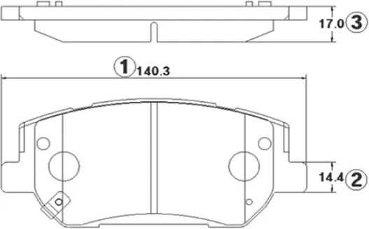 Изображение товара Тормозные колодки CTR GK1406