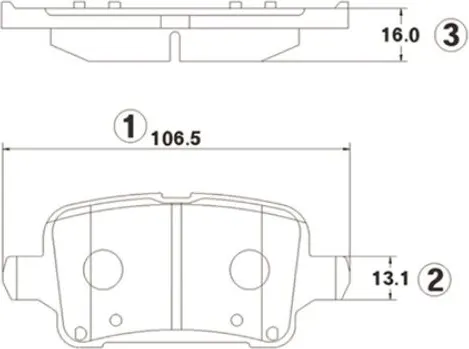 Изображение товара Тормозные колодки CTR GK1415