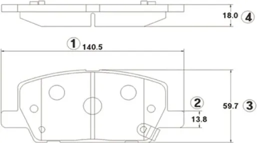 Изображение товара Тормозные колодки CTR GK1416