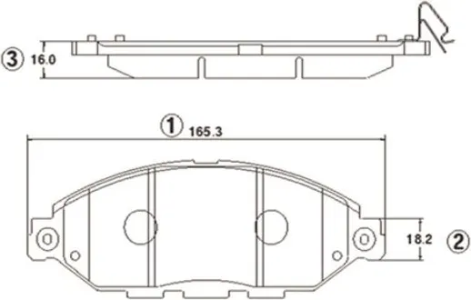 Изображение товара Тормозные колодки CTR GK1421