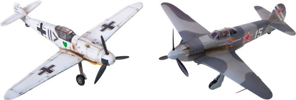 Изображение товара Сборная модель Звезда Мессершмитт Bf-109 против Як-3 / 5201