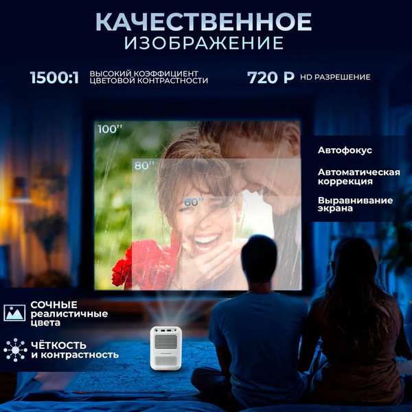 Изображение товара Проектор Wanbo Projector Dali 1 (белый)