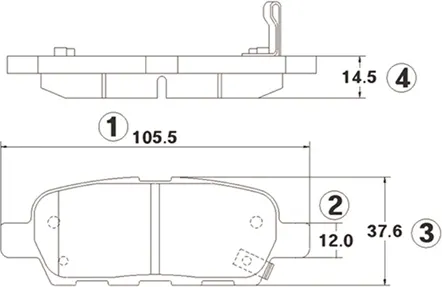 Изображение товара Тормозные колодки CTR GK0732