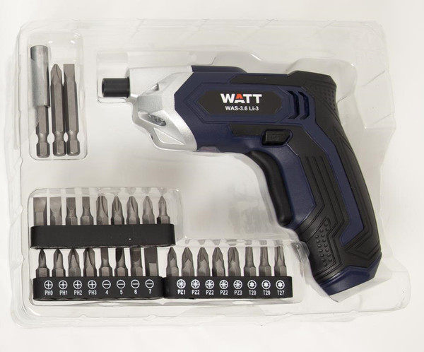 Изображение товара Электроотвертка Watt WAS-3.6 Li-3 (1.036.023.00)