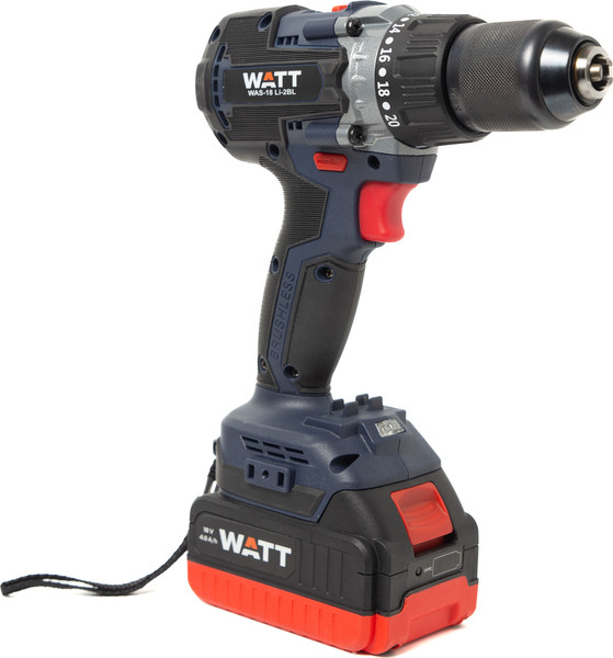 Изображение товара Аккумуляторная дрель-шуруповерт Watt WAS-18 Li-2BL (1.018.090.00)