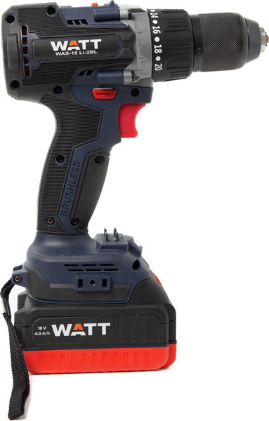 Изображение товара Аккумуляторная дрель-шуруповерт Watt WAS-18 Li-2BL (1.018.090.00)