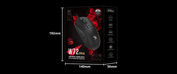 Изображение товара Мышь A4Tech Bloody W72 Ultra Pixels Blue (рисунок/бежевый/голубой)