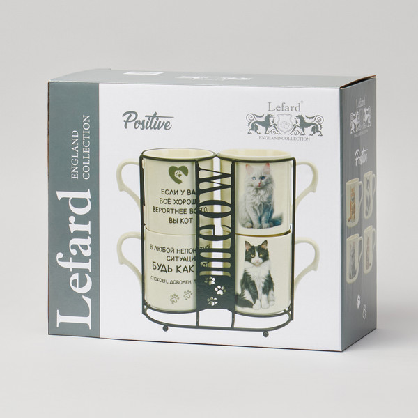 Изображение товара Набор кружек Lefard Meow 153-946 (4шт)