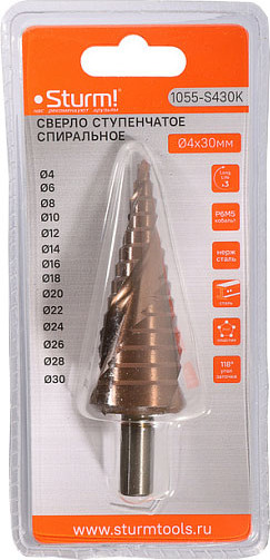 Изображение товара Сверло Sturm! 1055-S430K