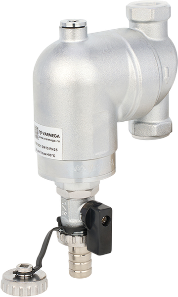 Изображение товара Магистральный фильтр Varmega Сетчатый промывной поворотный 100мкм 1/2" ВР-ВР / VM21821