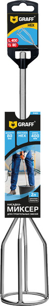 Изображение товара Насадка для электроинструмента GRAFF HEX 80x400мм P403 / 2405010