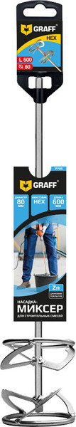 Изображение товара Насадка для электроинструмента GRAFF HEX 80x600мм P705 / 2405011