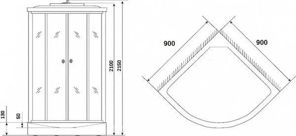 Изображение товара Душевая кабина Grossberg TM 209N