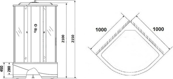 Изображение товара Душевая кабина Grossberg TM 710