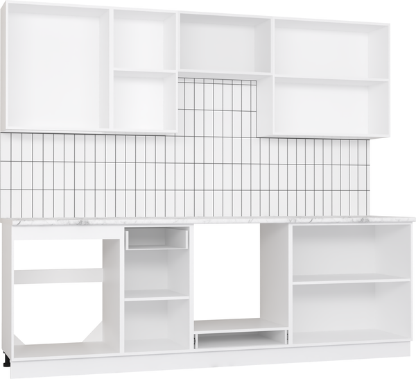 Изображение товара Кухонный гарнитур Mio Tesoro Корнелия Ода-плюс 2.4 (капучино/мрамор итальянский)