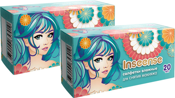 Изображение товара Салфетки для снятия макияжа Inseense Мегапак / Inscosm20S/2 (2x20шт)