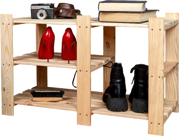 Изображение товара Полка для обуви Четыре Солнца S-815/1 (натуральный)