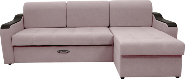 Изображение товара Диван угловой Сириус Лидер-3 с оттоманкой НПБ 260x165 (Eva 12 велюр светло-бежевый)